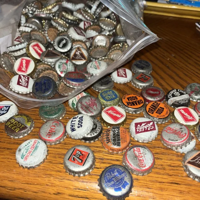 Bottle Caps vintage cork and foil lined 1940-60's Beer & Soda Must See All Sorts