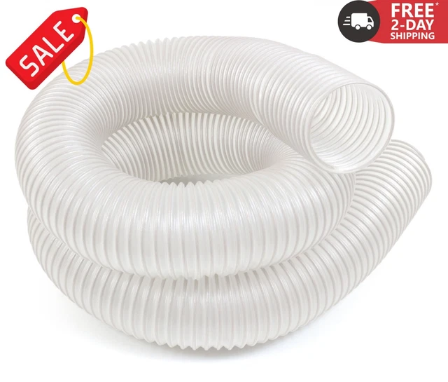 Dust Extractor Hose Collector 4 In x 10 Ft Universal Clear Workshop Cleaner