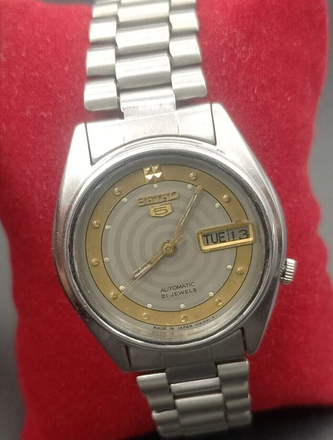 OROLOGIO AUTOMATICO DA Uomo Vintage Seiko con Ora/Data Funziona EUR 90