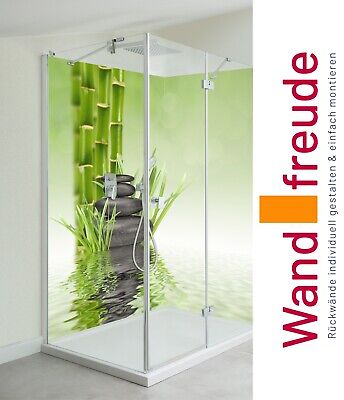 Pared posterior de ducha aluminio verde agua paredes traseras de ducha 1+2 placas revestimiento de pared
