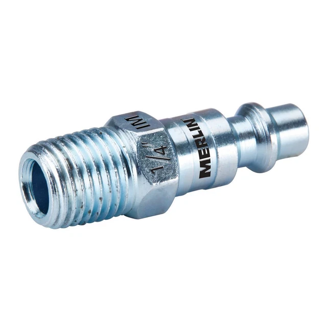 MERLIN 1/4 in. Male Steel Industrial Plug 63562