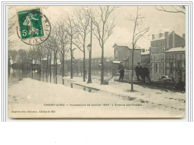 CHOISY-LE-ROI Inondations de Janvier 1910 L'Avenue des Chalets - 571