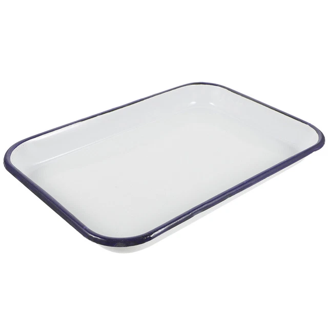 SPARES2GO Shallow Grande smalto vetroso Raised Centro Forno Teglia