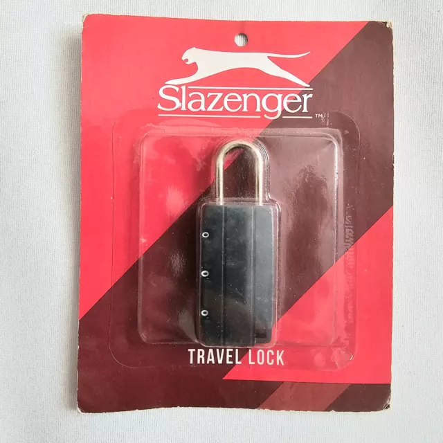 SLAZENGER LUGGAGE TRAVEL Bag Suitcase Combination Padlock Lock