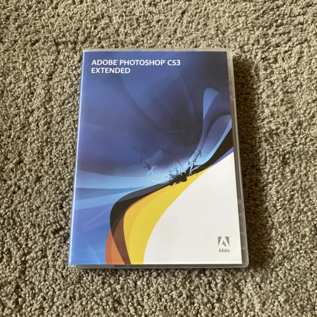 Preowned Adobe Photoshop CS3 Extended For Mac + Video Workshop + Serial Number