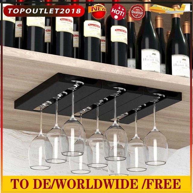 Soporte para vaso de vino colgante sin golpes copa boca abajo estante colgante