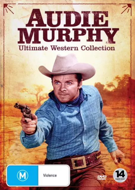 Audie Murphy - Ultimate Western Collection (DVD, 14 Disc) Brand New / Sealed R4