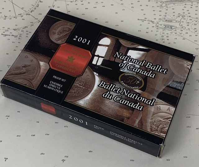 2001 Royal Canadian Silver Proof Set - National Ballet  Of Canada Rcm