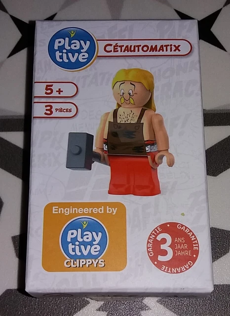 Figurine Playtive CETAUTOMATIX Parc Astérix sortie des Clippys lidl lego