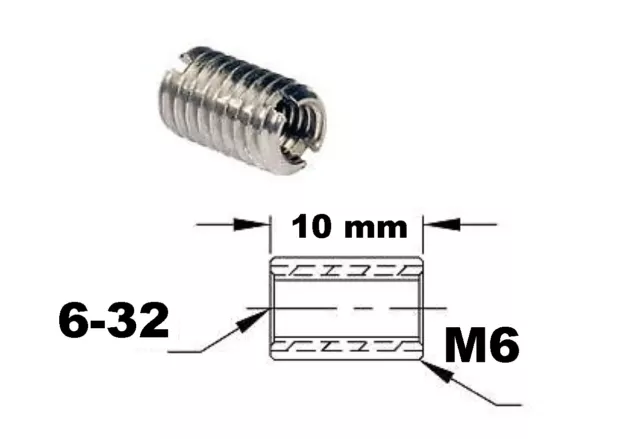 Adaptateur de filetage M8 M6 Thread adapter adaptor External Internal MF FM