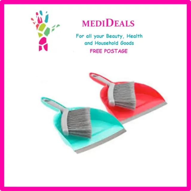 Trendy Mini Dustpan Set WIth Brush - Pink Or Green