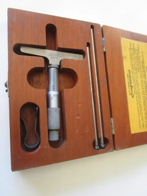 THE LUFKIN RULE CO NO 513  Depth Micrometer Gauge Gage Machinist Tool