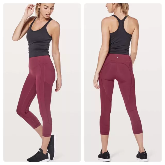 LULULEMON ALL THE Right Places Crop II 23'' Dark Olive Size 4 $118 $98.00 -  PicClick