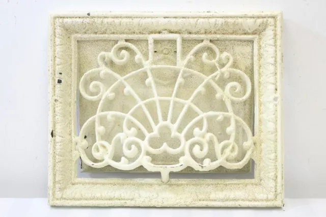 Vintage 12" x 10" Cast Iron Heating Baseboard Grate Art Deco