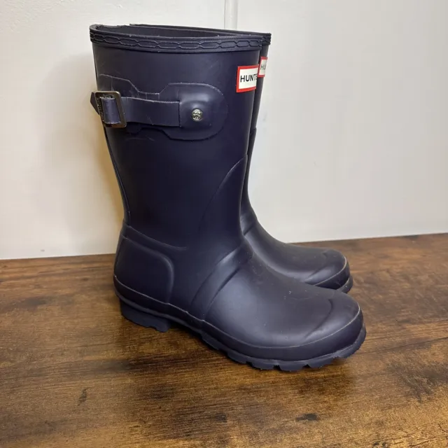 Hunter Women’s Size 6 Matte Purple Original Short Rain Rubber Boots