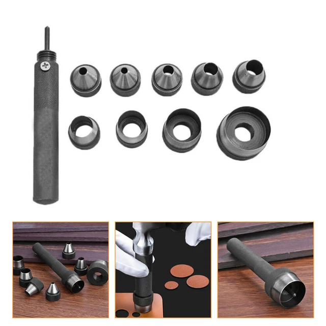 ANBOO Kit 24 Pcs Poinçons Cuir Formes Creuses – Outils De Découpe Et Perforation Métal Pour Loisirs Créatifs