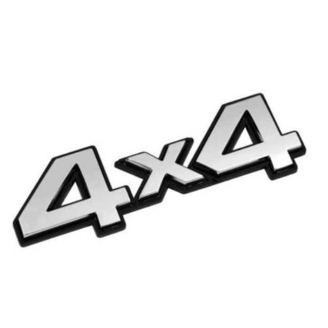 Akhan 3d07206 - cromato 3d scritta emblema logo 4 X 4 - NUOVO