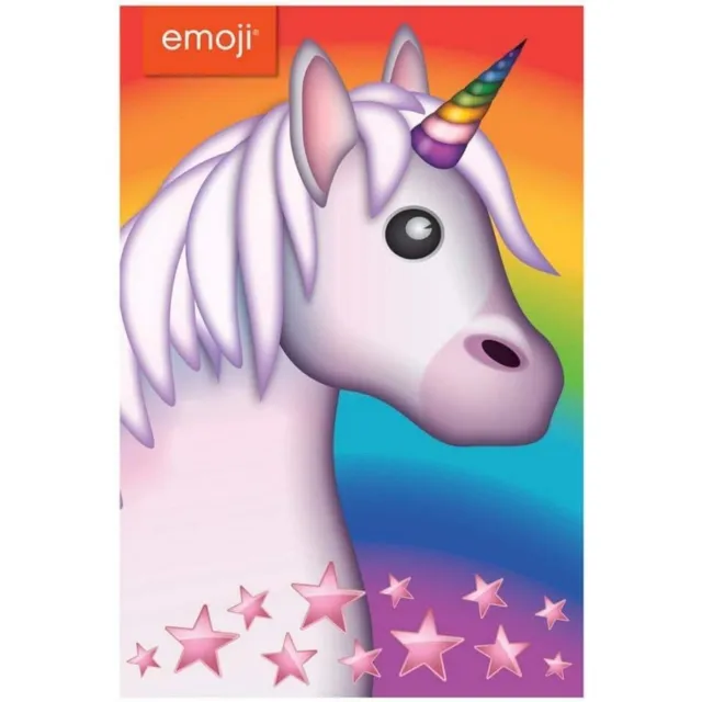 Emoji  Tarjeta de Felicitación Diseño Estrellas y Unicornio Cumpleaños (SG29985)