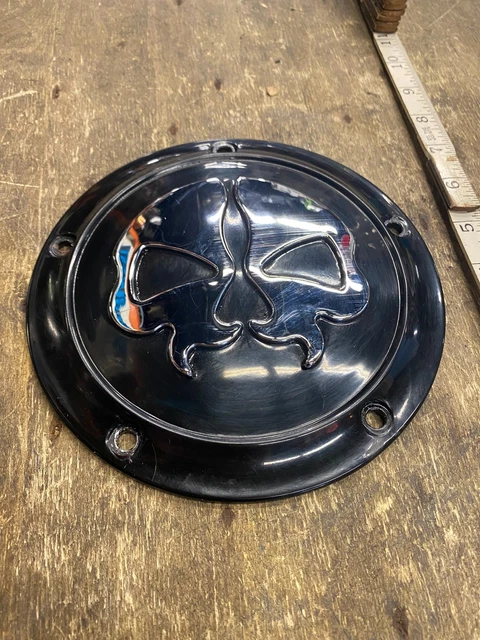 Derby Clutch Cover Harley M8 Milwaukee Eight Black Skull Softail Touring Bagger