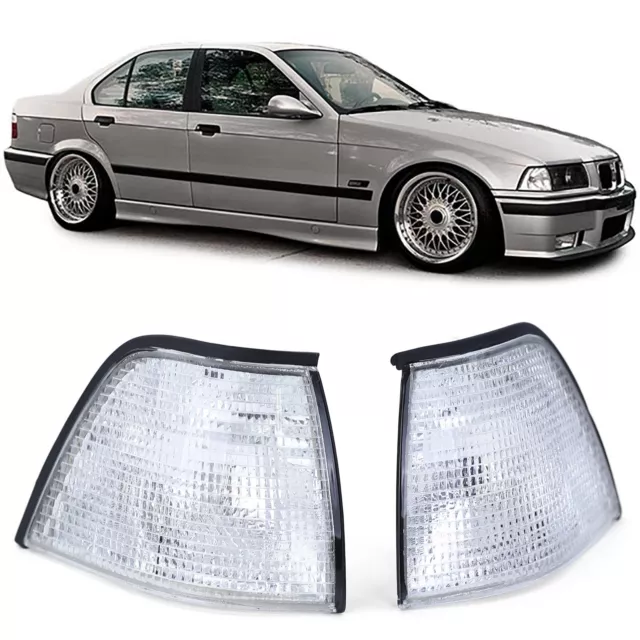 2 Clignotant Avant Blanc Bmw Serie 3 E36 Berline Et Compact