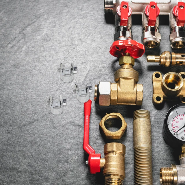 SOMA - 100 Fascette In Plastica Grigie Per Tubi, 20 Mm, Morsetto Per Tubi - Foto 8