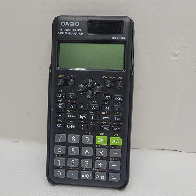 CASIO FX300ES PLUS Scientific Calculator Display Solar Powered Cover
