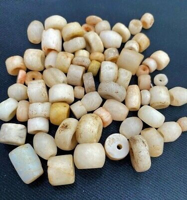 Sub Sahara African Antiquity Ancient Neolithic Quartz Stone Trade Old Beads Lot