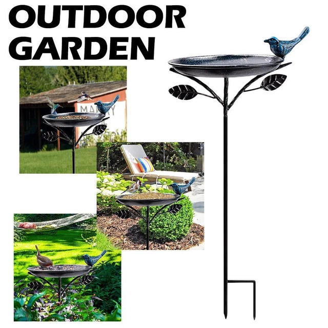 Traditional Bird Bath Feeder Pedestal Free Standing Garden Outdoor YaC3 Y1B6