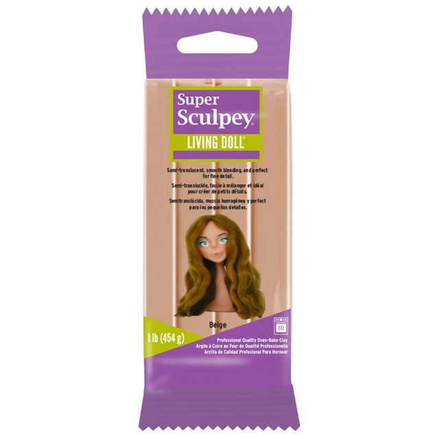 Muñeca Super Sculpey Living Arcilla 1 lb-Beige ZSLD-1