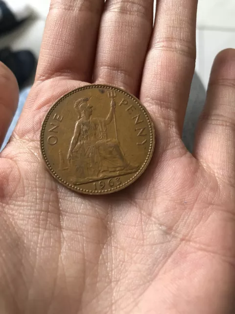 2 very rare old british 1p coins