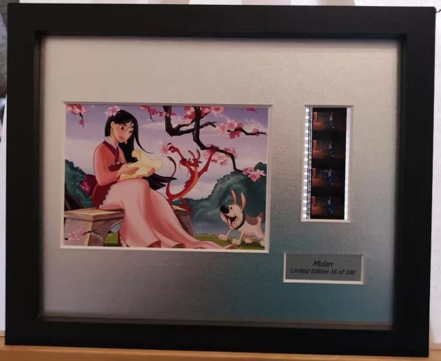 Disneys Mulan 10"x8" 35mm Film Cell Display Framed