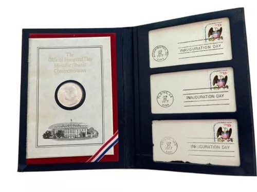 Jimmy Carter 1977 The Official Inaugural Day Medallic/Postal Commemorative Coin