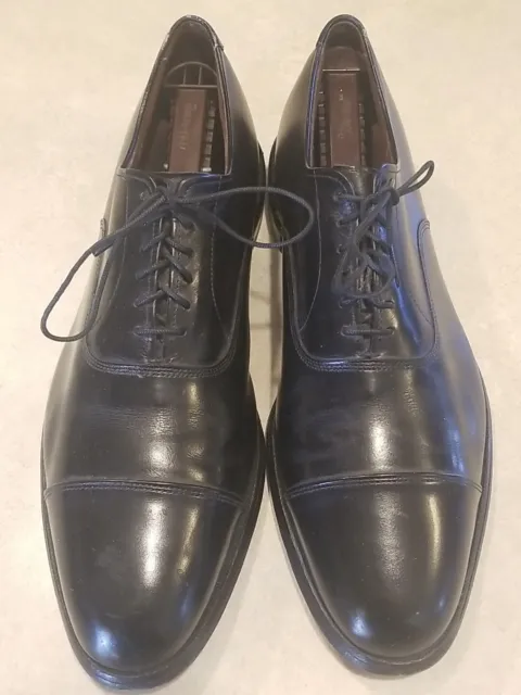 Allen Edmonds Park Avenue 11 B Black Leather Shoes Captoe Oxford Dress Formal