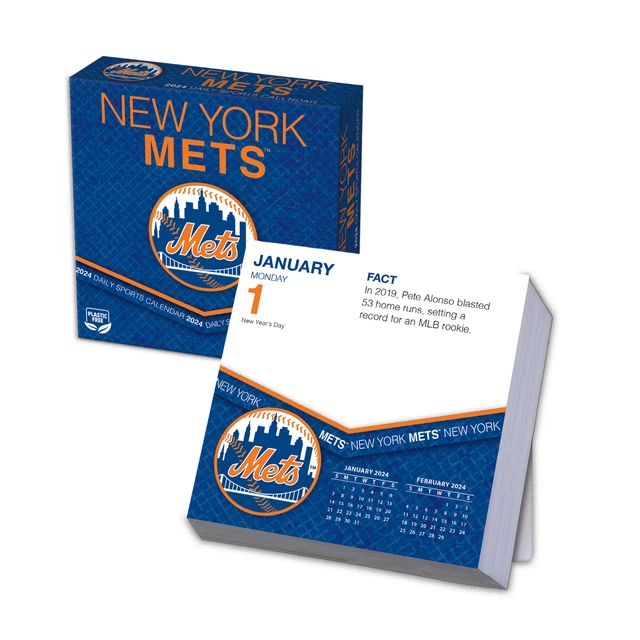 NEW YORK METS 2024 Box Calendar 17.99 PicClick
