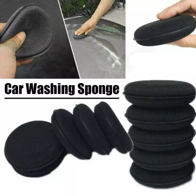 Microfiber Foam Sponge Polish Wax Applicator Pads Car Home Cleaning Tools