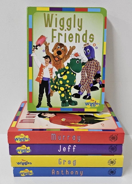 THE WIGGLES 2005 Cardboard Book Set Wiggly Friends Anthony Jeff Murray ...