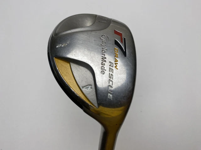 Taylormade R7 Draw 4 Hybrid 22* REAX 55g Senior Graphite Mens RH Undersize Grip
