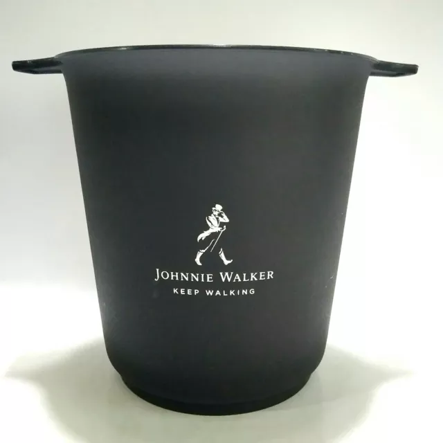 New Johnnie Walker Black Label Acrylic Ice Bucket Cooler Box Whisky Collectibles