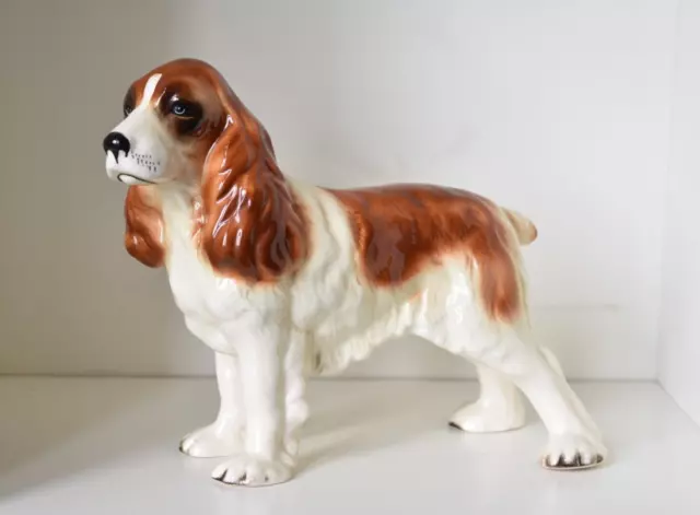 Vintage Coopercraft Springer Spaniel Ornament/ Figurine Dog Ceramic (I)