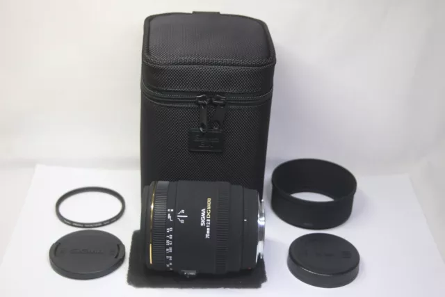 Excellent++ Sigma MACRO 70mm F/2.8 EX DG Lens for Sony A From Japan w/Case&Cap