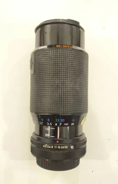 Objectif, Zoom Kiron 80-200mm f/4,5 Macro, Monture Canon FD