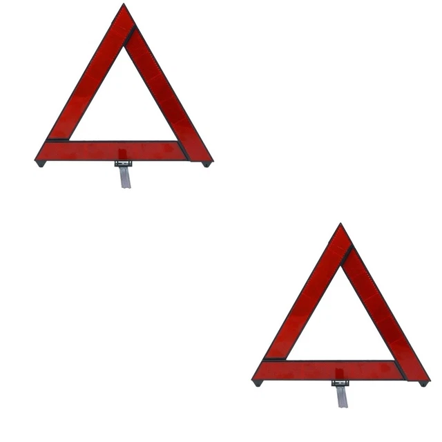 2 triangoli riflettenti triangoli di avvertimento pericolo triangoli di emergenza