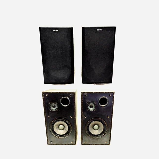 SONY SSA300 VINTAGE Bookshelf Speaker Pair, 2 x 60W, 8 Ohm Bass Reflex
