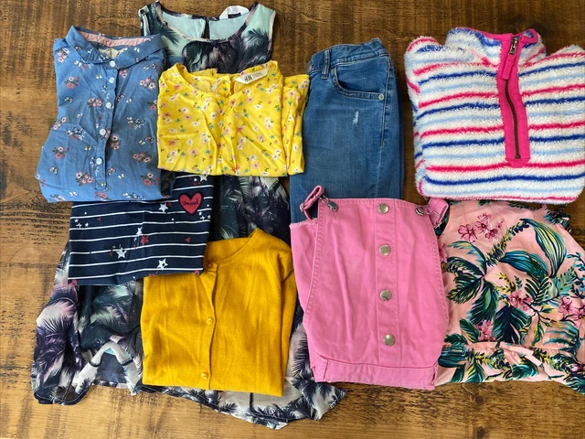 girls clothes age 9-10 years bundle. 9 Items H&M, Joules, Animal, Primark, Etc