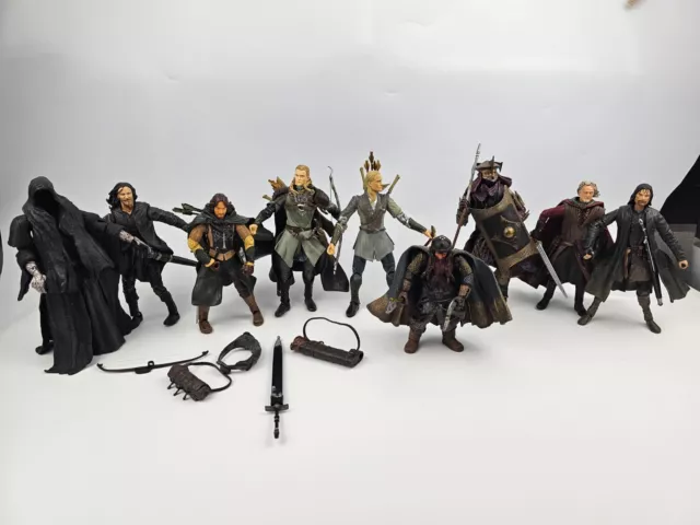 Lord of the Rings Legolas Easterling Gimli lot Action Figures,toybiz