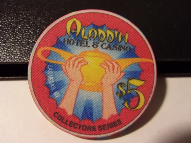 ALADDIN HOTEL CASINO $5 CC&GTCC hotel casino gaming poker chip - Las Vegas, NV