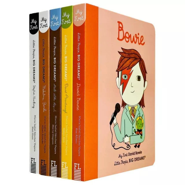 Little People, Big Dreams Series 3  5 Books Collection Set (David Bowie, David