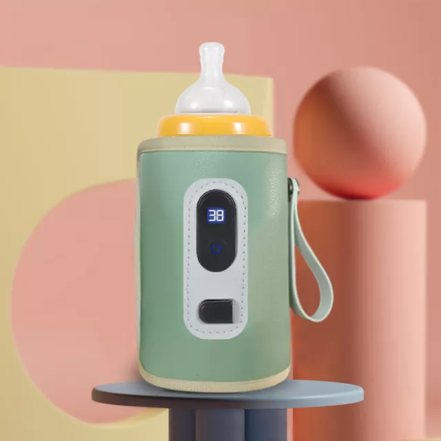 5# USB Milk Bottle Warmer 5 Gear Adjustable Temperature Display for Infant Babie