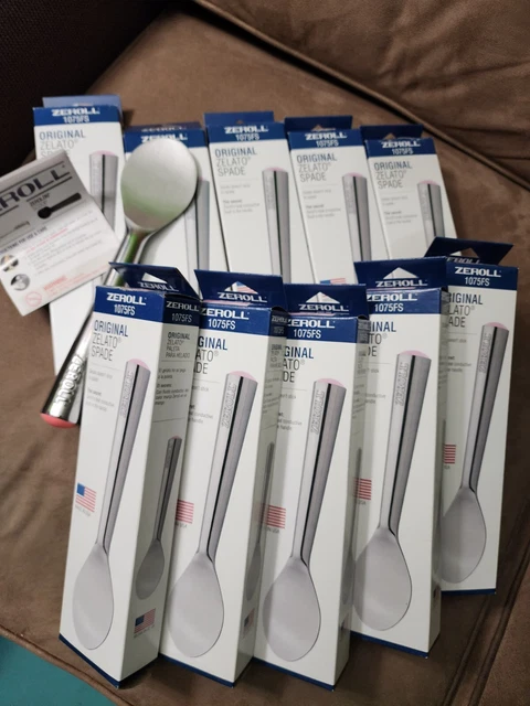 Lot of 10 NEW Zeroll Zelato Spade 1075FS FREE CONTINENTAL USSHIPPING