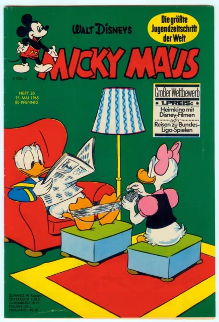 MICKY MAUS 1965 Heft 20 in ungewöhnlich schöner Erhaltung